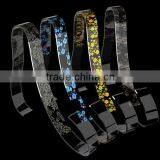 Hot Sales! Clear Acrylic Shoe Display Stand With Decorative Pattern for Women