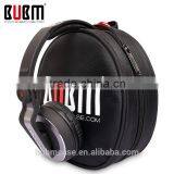 Wholesale BUBM black protective case for headphone, Headset Case with Internal Netted Accessories Pocket