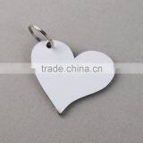 Heart Key Ring Wooden Heat Transfer Hardboard Blank