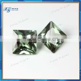 Beautiful Green Spinel 6x6mm Princess Cut Square Synthetic Spinel