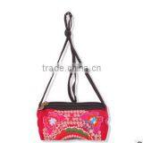 Colorful China national style embroidery woman canvas ethnic clutch bag