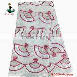 Haniye 2016 Latest High Quality Swiss Cotton Lace Fabric 100% Cotton Polish Lace With Stones/PLC010 thumbnail-6