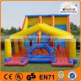 CE Double Lane Tarzans Backyard Inflatable Water Slides