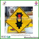 Hot galvanzied steel reflective traffic road sign