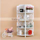 Beautiful Carved Corner Shelf Storage Display Cabinet