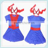 Baby girls Halloween cosplay costume new arrival spiderman costume for kids cosplay costumes/clothes with mask