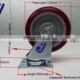 JY-502|Wholesale Double Axle PVC Caster|Chrome Plated Caster no Brake thumbnail-4