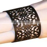 Fashion Decorative Metal Napkin Rings, Wedding Napkin Ring, Handmade Napkin Rings thumbnail-1