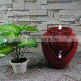 Ball Fiberglass Red Jars Water Fountain thumbnail-2