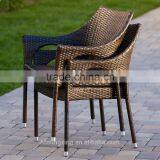 Outdoor Patio Wicker Arm Chair thumbnail-6