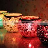 Mosaic Glass Candle Holder, Colored Luminous ,amazing Home Decoration
