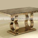 Dubai Design Rose Golden Dining Table for Banquet thumbnail-6