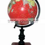 Quality World Globe With Metal Arc & Wooden Stand thumbnail-1