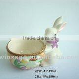Hot Style Household Items the Easter Bunny Ceramic Ashtray thumbnail-1