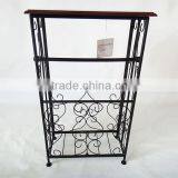 Wooden Top Gramercy Scroll Design Bathroom Coffee Table Side Metal Table thumbnail-3