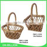 Handmade Decoration New Lovely Small Easter Wicker Basket thumbnail-2