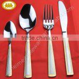 Hot-sale Mirror Polish With Gold Stainless Steel Dinnerware thumbnail-1