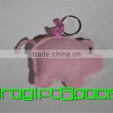 2017 Felt Pig Handbag/purse Charm or Keyring Made in China
