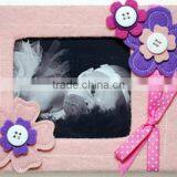 Hot Best Selling New Products Wholesale Home Decor Craft Felt Fabric 3d Pink Christmas Family Tree Photo Frame With Flowers thumbnail-1