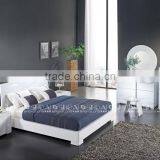 White Bedroom Furniture / Wood Double Bed / Latest Double Bed Designs B57 thumbnail-1