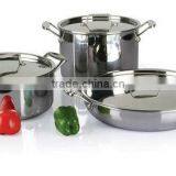 3pcs Tri-Layer non-stick cookware sets