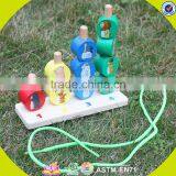 Wholesale Funny Kids Wooden Stacking Animal Blocks Toy Hot Sale Interesting Baby Wooden Stacking Animal Blocks Toy W13D095 thumbnail-3