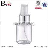 Cosmetic Package 50ml Plastic Spray Bottle Clear Round 50ml Plastic Spray Bottle Plastic Bottles thumbnail-1