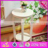 2016 Top Fashion 2 Tier White Wooden Flower Stand W08H055 thumbnail-2