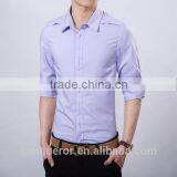 Men's White Cotton Shirt Slim Fit Shirt HOT! MSRL0042 thumbnail-2