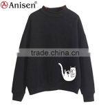 Oem Factory 100 Polyester Ladies Sweatshirts thumbnail-3
