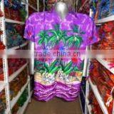 MACAU PARROT PALM TREE PRINT HALF SLEEVES HAWAIIAN SHIRT thumbnail-2