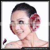 CX-EM-03F Fashion Cute Winter Rex Rabbit Fur Ear Muff thumbnail-3