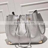 High Quality Cow Leather Ladies Silver Bags thumbnail-1