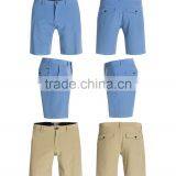 Blue Solid Color Cotton Polyester Casual Shorts for Men thumbnail-6
