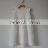 Latest Style Baby Frock Design Pictures Clothes Children Lace Plain White Dress Baby Girls Party Dresses thumbnail-1