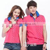 New Product Fashion Style Good Quality 2017 Print Custom Couples Polo Shirt thumbnail-1