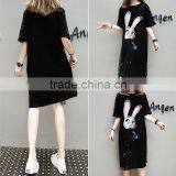 Z&M New Women Latest Fashion Dress Cartoon Dress Sheath Dress thumbnail-5