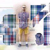 Latest Fashion Designer Button Down Shirt Gingham Plaid Shirt thumbnail-6
