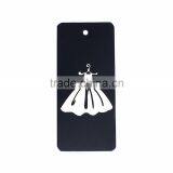 Paper Label Tags Rectangle Black Skirt Pattern 9cm(3 4/8") x 4cm(1 5/8"), 1 Piece thumbnail-1