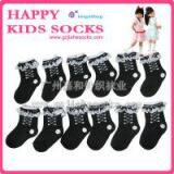 Custom Children Socks,knitting Kids Socks, Lace Cotton Girl Socks thumbnail-1