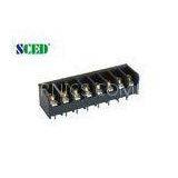 Pitch 7.62mm 300V 15A Barrier Terminal Block 2P-24P With Right Angle Wire Inlet