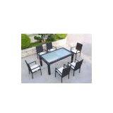 Outdoor Furniture-glass Top Table Set thumbnail-1