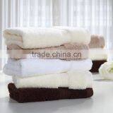 Popular 5 Hotel Star Solid Color Dobby 100% Cotton Hotel Bath Towel Set Made in China thumbnail-3