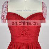 Beaded Cap Sleeve Evening Dress 2014 With Stones thumbnail-3