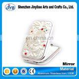 hot sale handheld double sided mirror couple pocket mirror