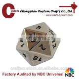 Custom 20 sided metal RPG large blank dice