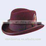 Wool felt fedora hat