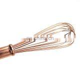 Wholesale High Quality Kitchen Tools Manual Wood Handle Silicone Egg Beater thumbnail-4