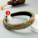 Новые яркие кристальные повязки для головы с блестками, наволоченные повязки для головы для вечеринок, свадебных украшений для волос женщин. Аксессуары для волос, головные украшения 2021 года thumbnail-4