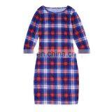 Mother Daughter Dresses Matching Outfits Moms And Girls Clothes Long Sleeve Plaid Family Dress (this Link for Kids) thumbnail-7
